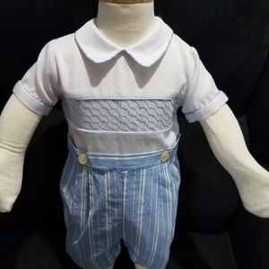 Smocked Boys Shortall